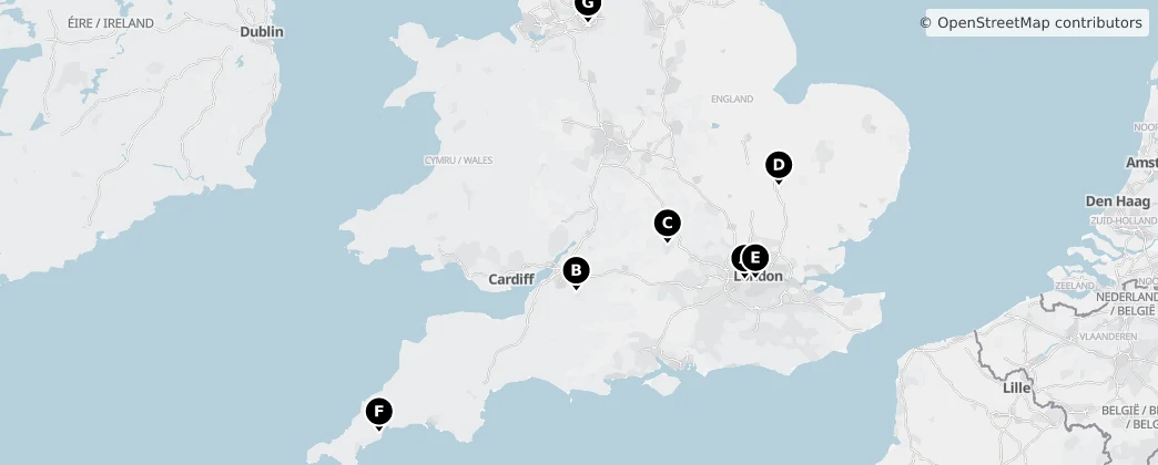 Map of England