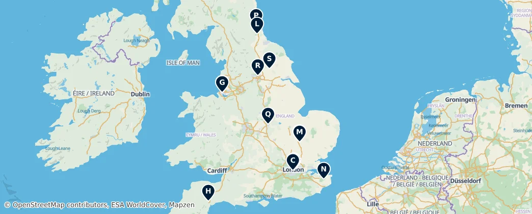 Map of England