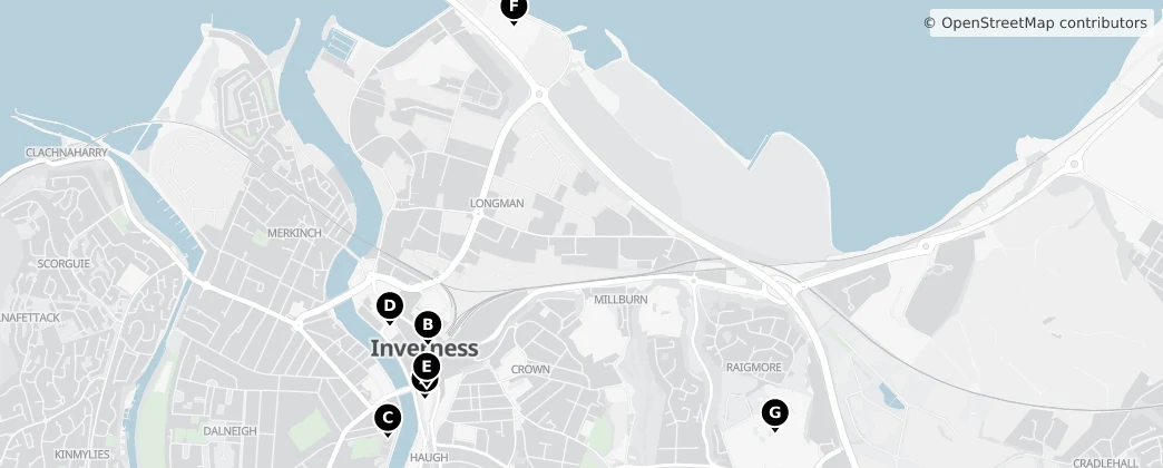Map of Inverness