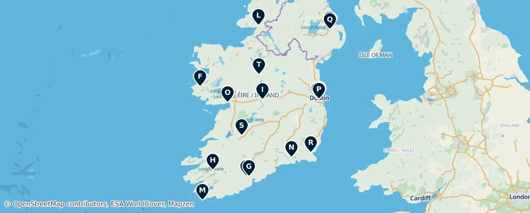 Map of Ireland