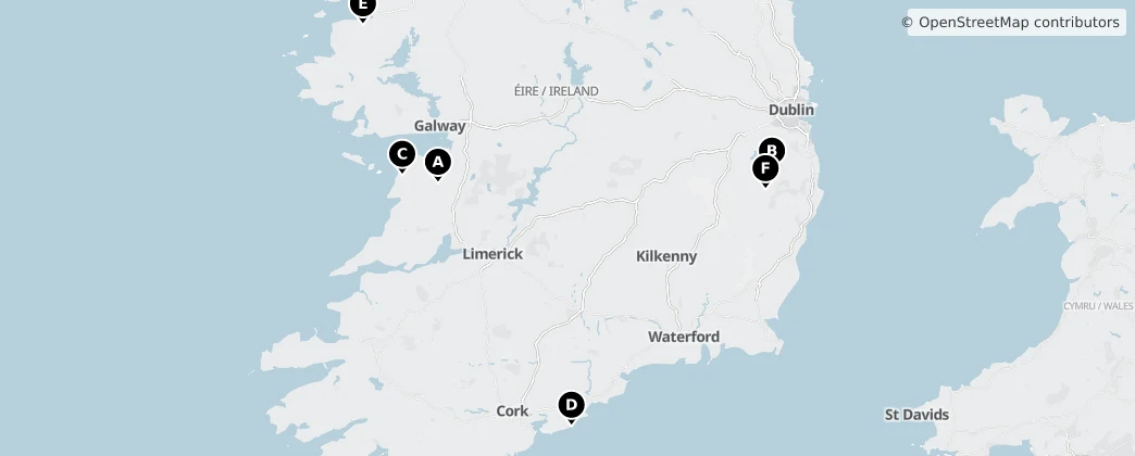 Map of Irlanda