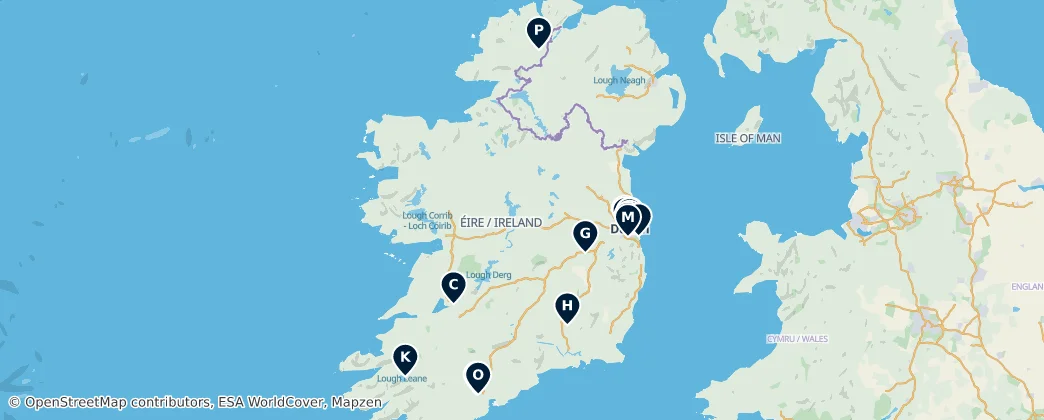 Map of Irlanda