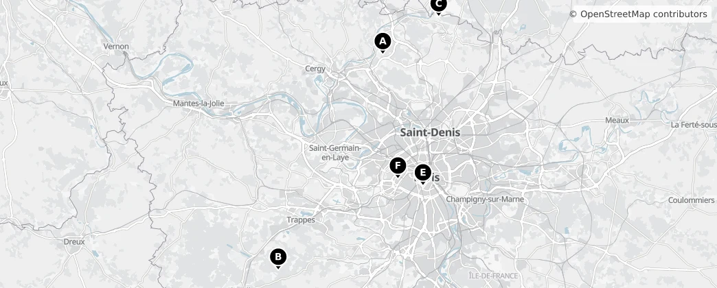 Map of Isola di Francia