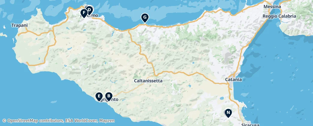 Map of Isola di Sicilia