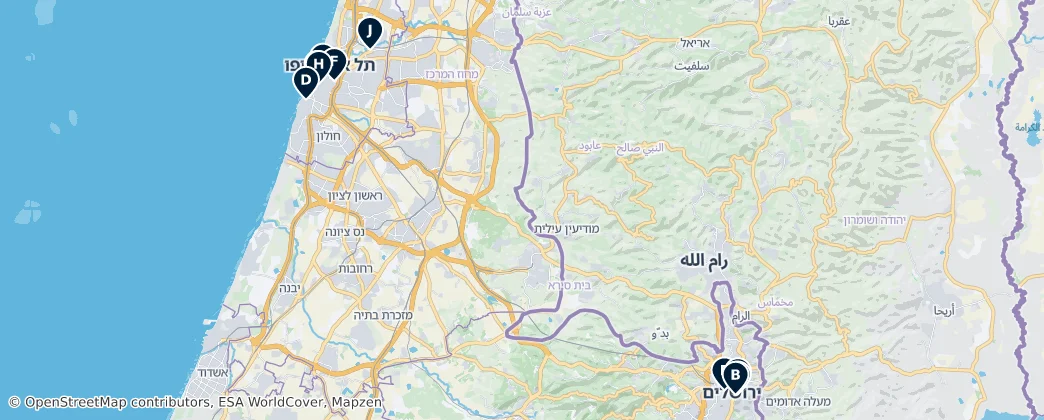 Map of Israele