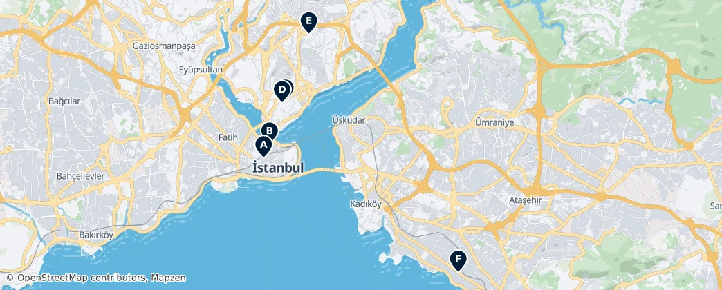 Map of Istanbul