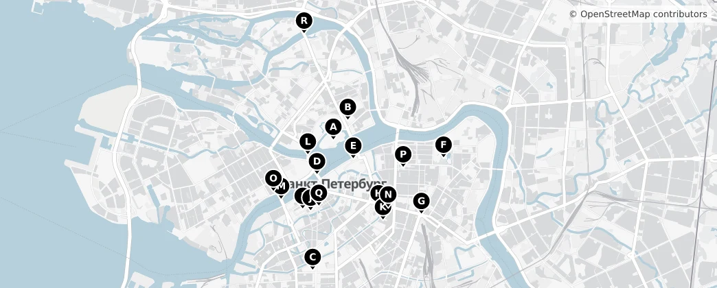 Map of Istoriceskij centr Sankt-Peterburga