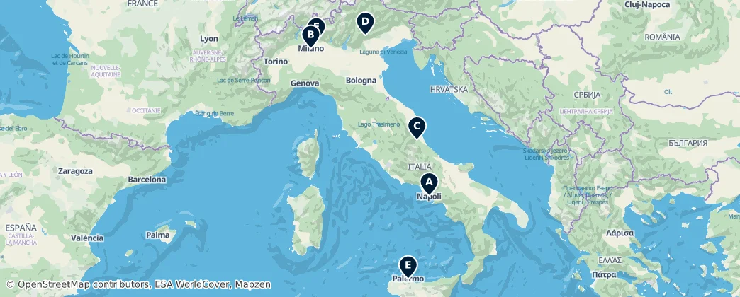 Map of Italia
