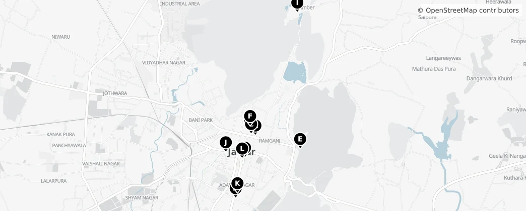 Map of Jaipur