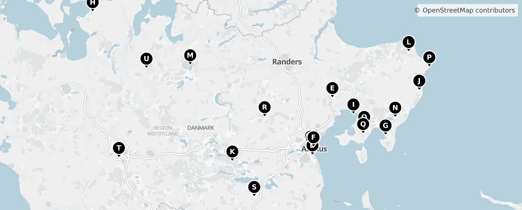Map of Jutland Centrale