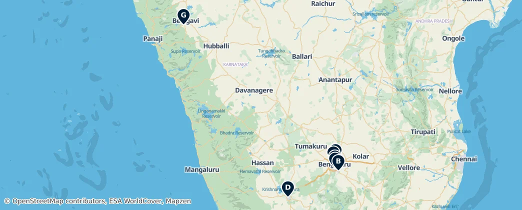 Map of Karnataka