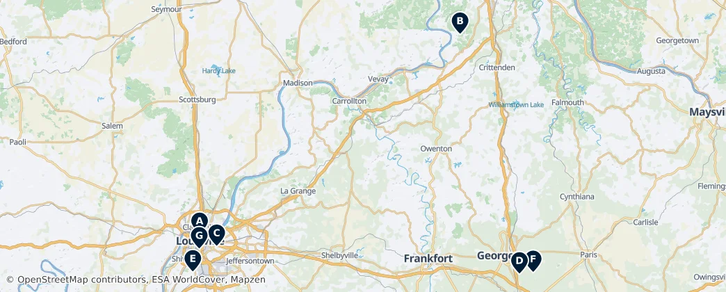 Map of Kentucky