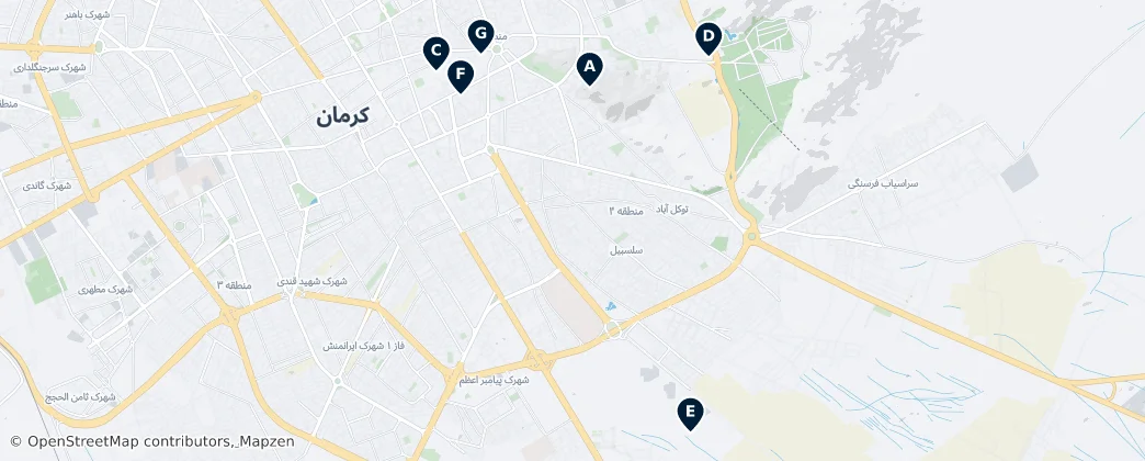 Map of Kerman