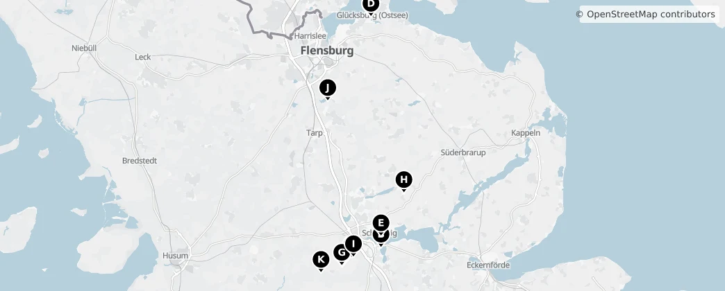Map of Kreis Schleswig-Flensburg