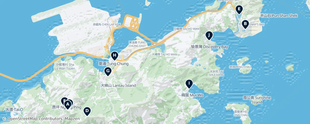 Map of Lantau