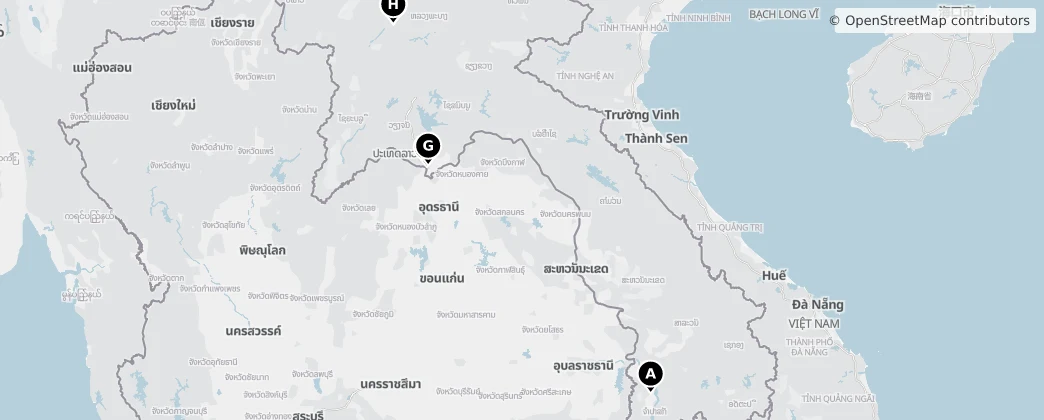 Map of Laos