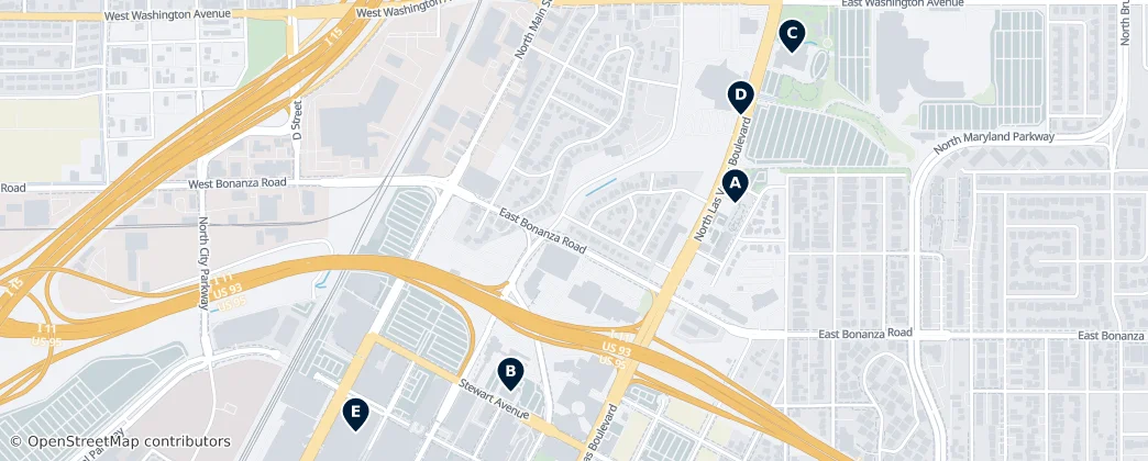 Map of Las Vegas