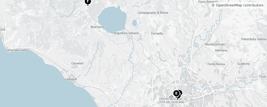 Map of Lazio