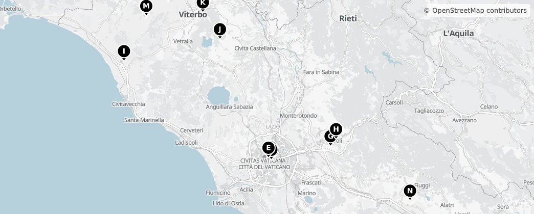 Map of Lazio