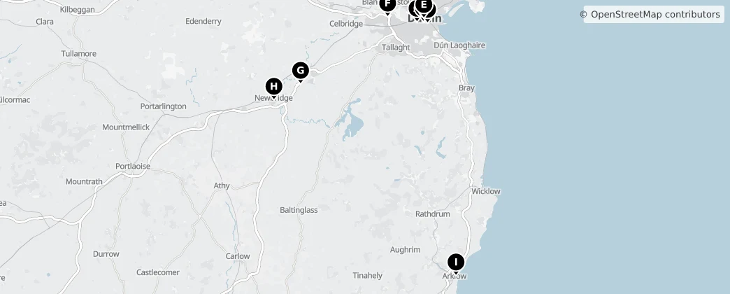 Map of Leinster