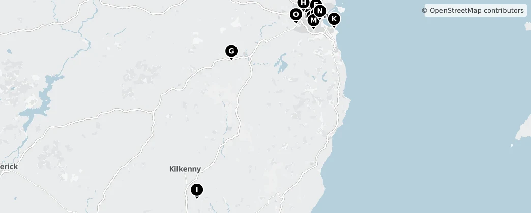 Map of Leinster