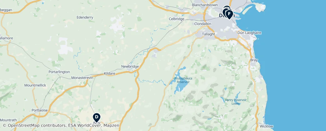 Map of Leinster