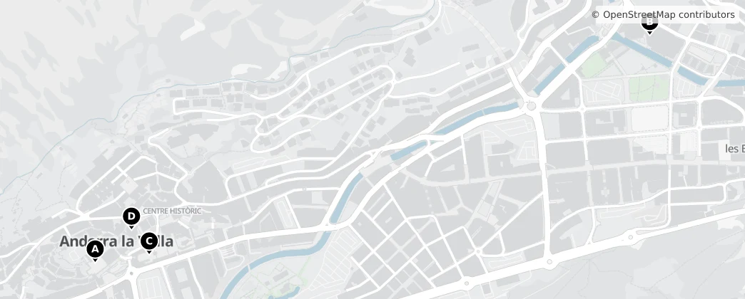 Map of Escaldes