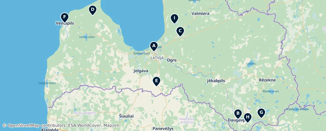 Map of Lettonia