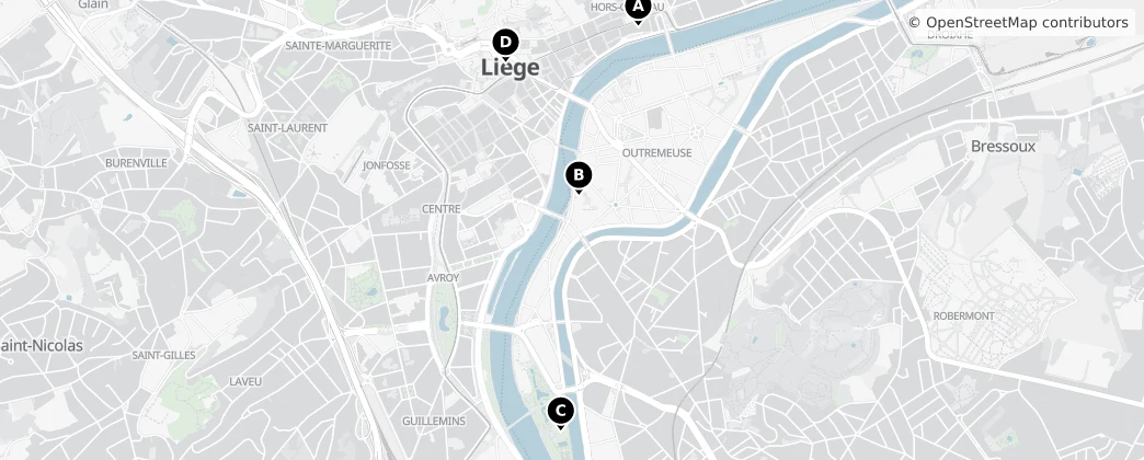 Map of Liegi