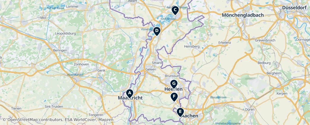 Map of Limburgo