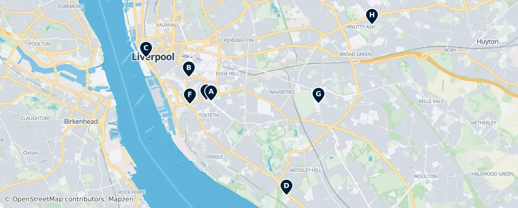 Map of Liverpool