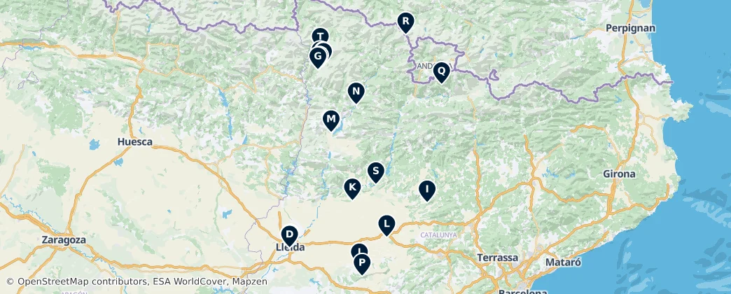 Map of Lleida