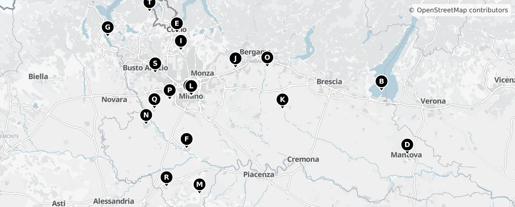Map of Lombardia