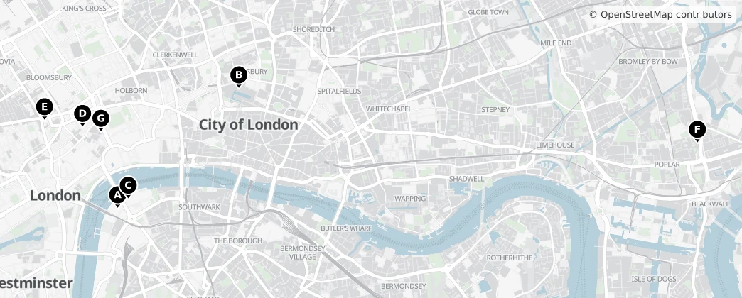 Map of Londra
