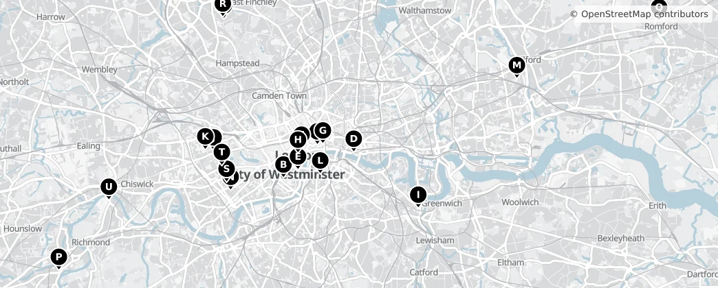 Map of Londra