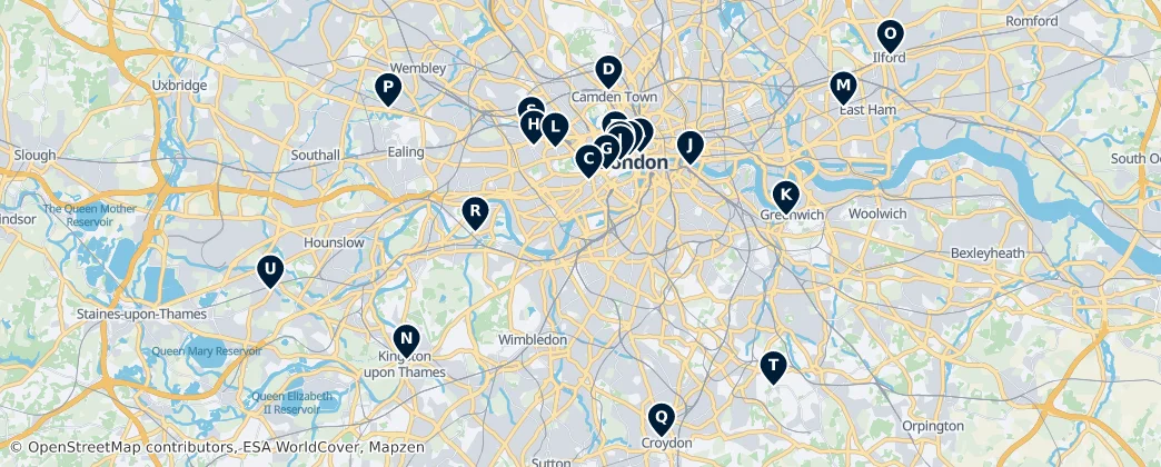 Map of Londra
