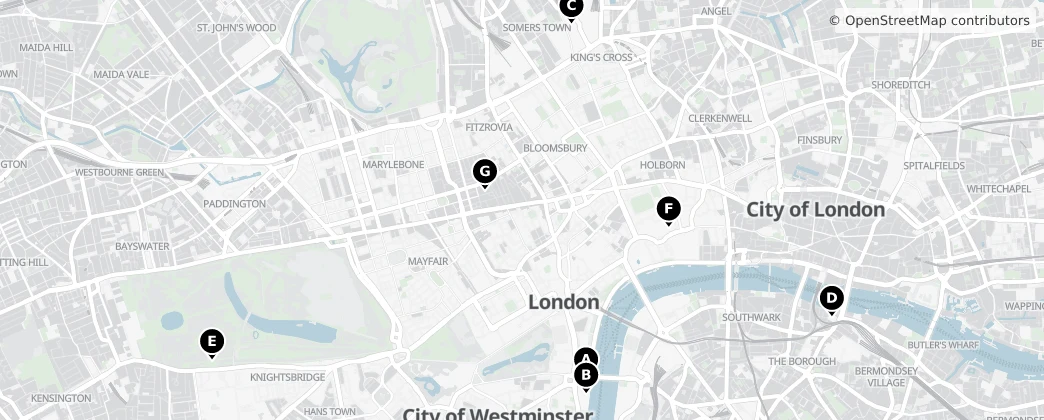 Map of Londra