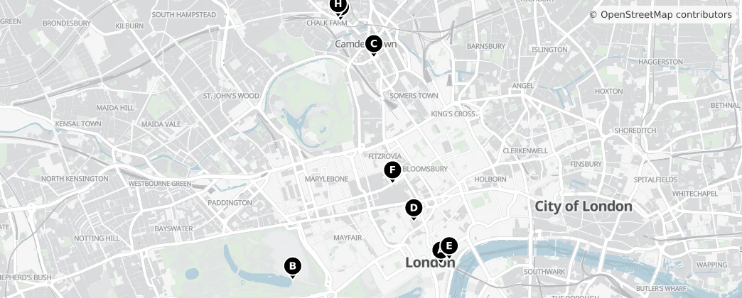 Map of Londra