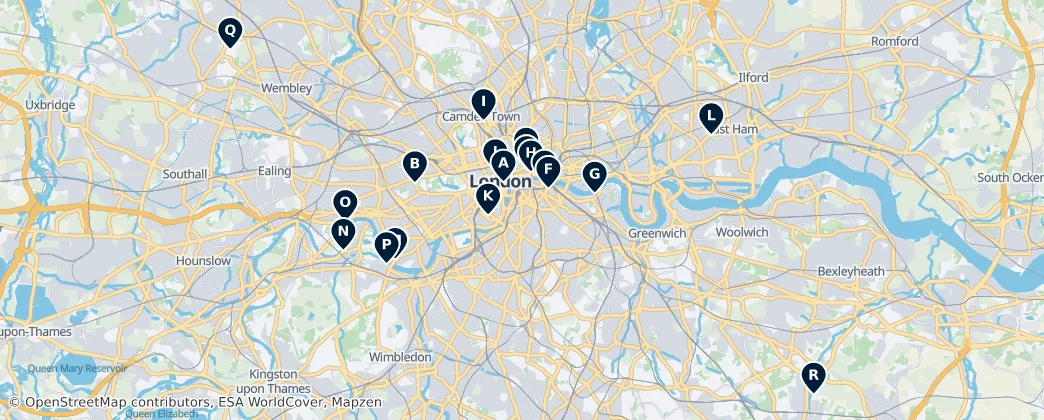 Map of Londra