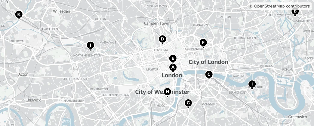 Map of Londra