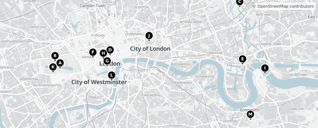 Map of Londra