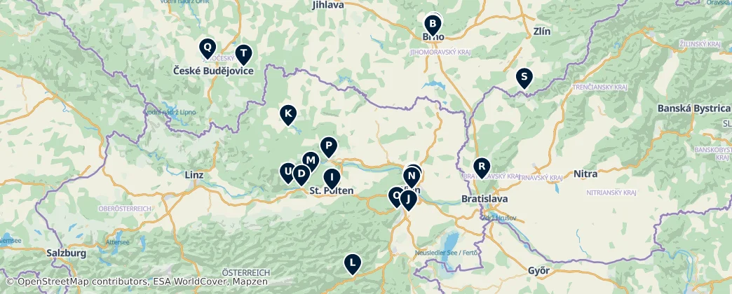Map of Bassa Austria