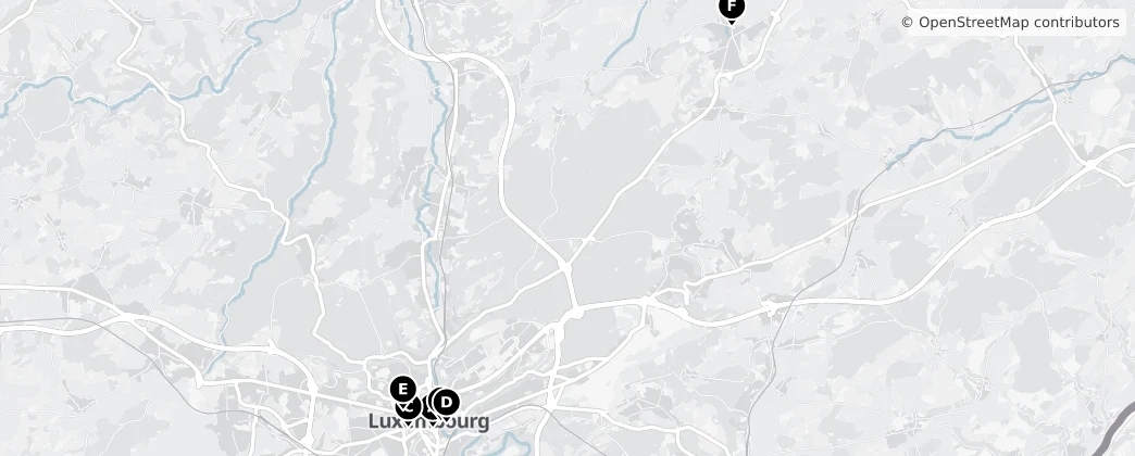 Map of Lussemburgo