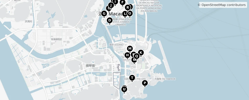 Map of Macao