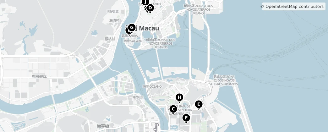 Map of Macao