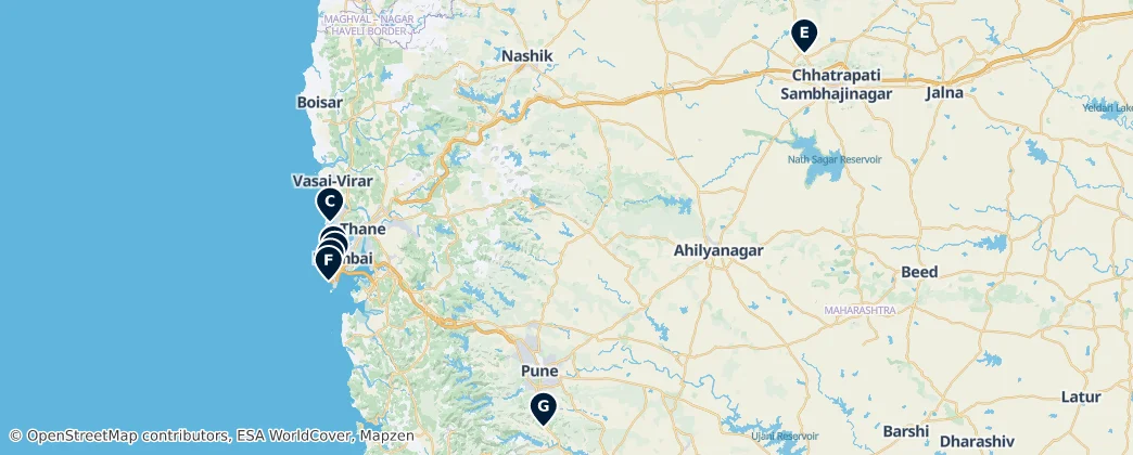 Map of Maharashtra