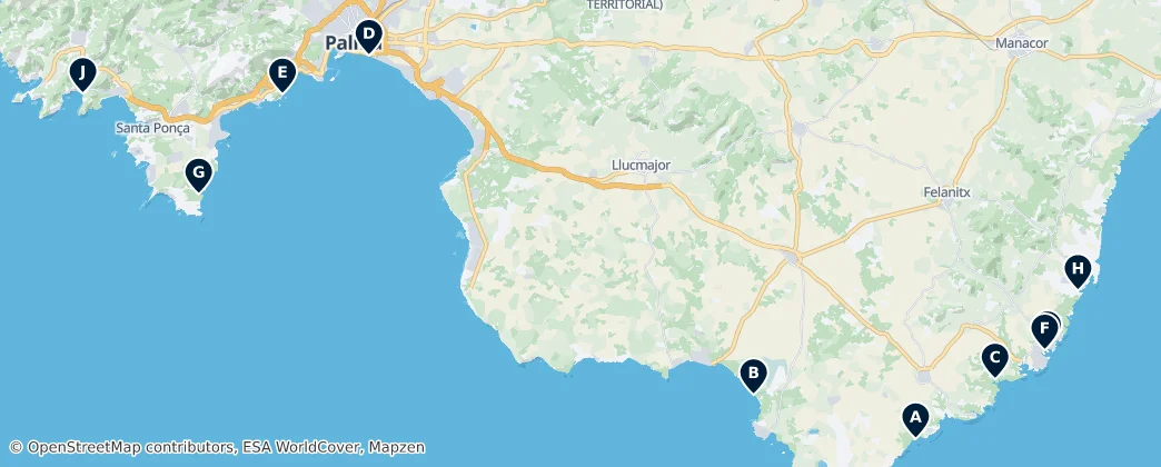 Map of Maiorca