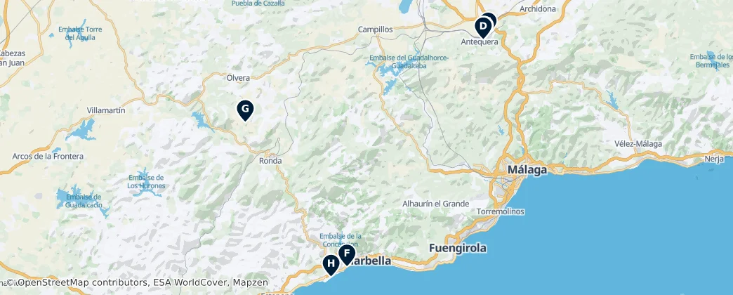 Map of Malaga