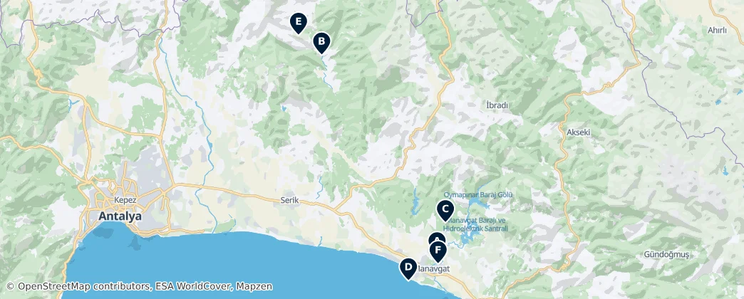 Map of Manavgat