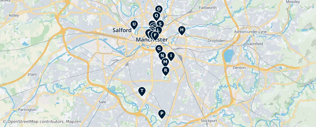Map of Manchester